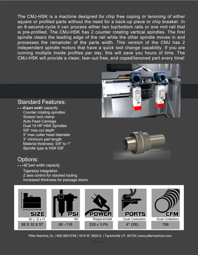 Pillar Coping Machine Sheffield Machinery Direct
