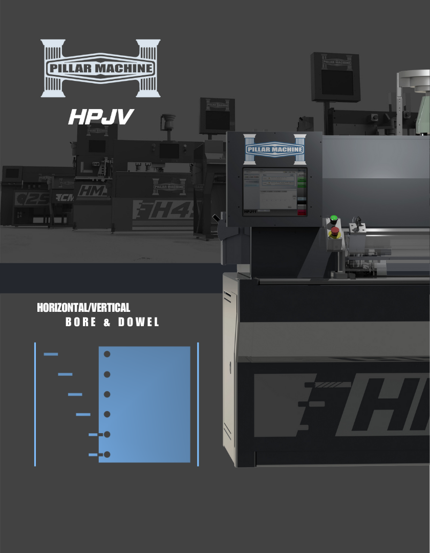 Pillar Horizontal & Vertical Bore & Dowel
