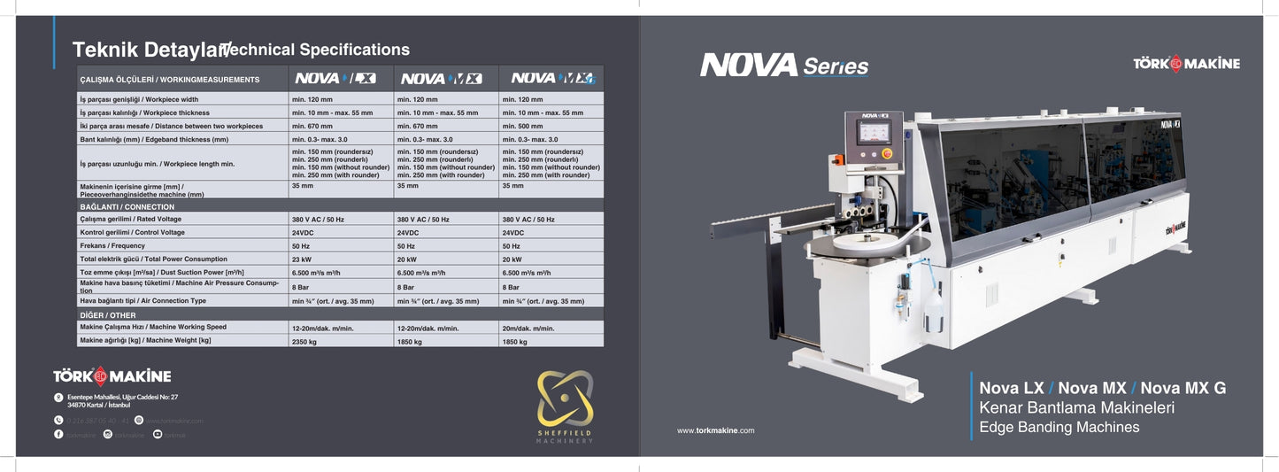 NOVA LX - High Performance Edge Banding Machine