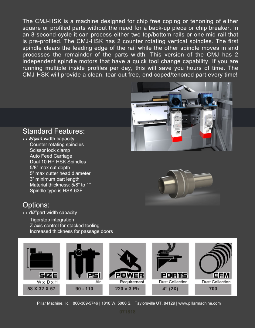 Pillar Coping Machine