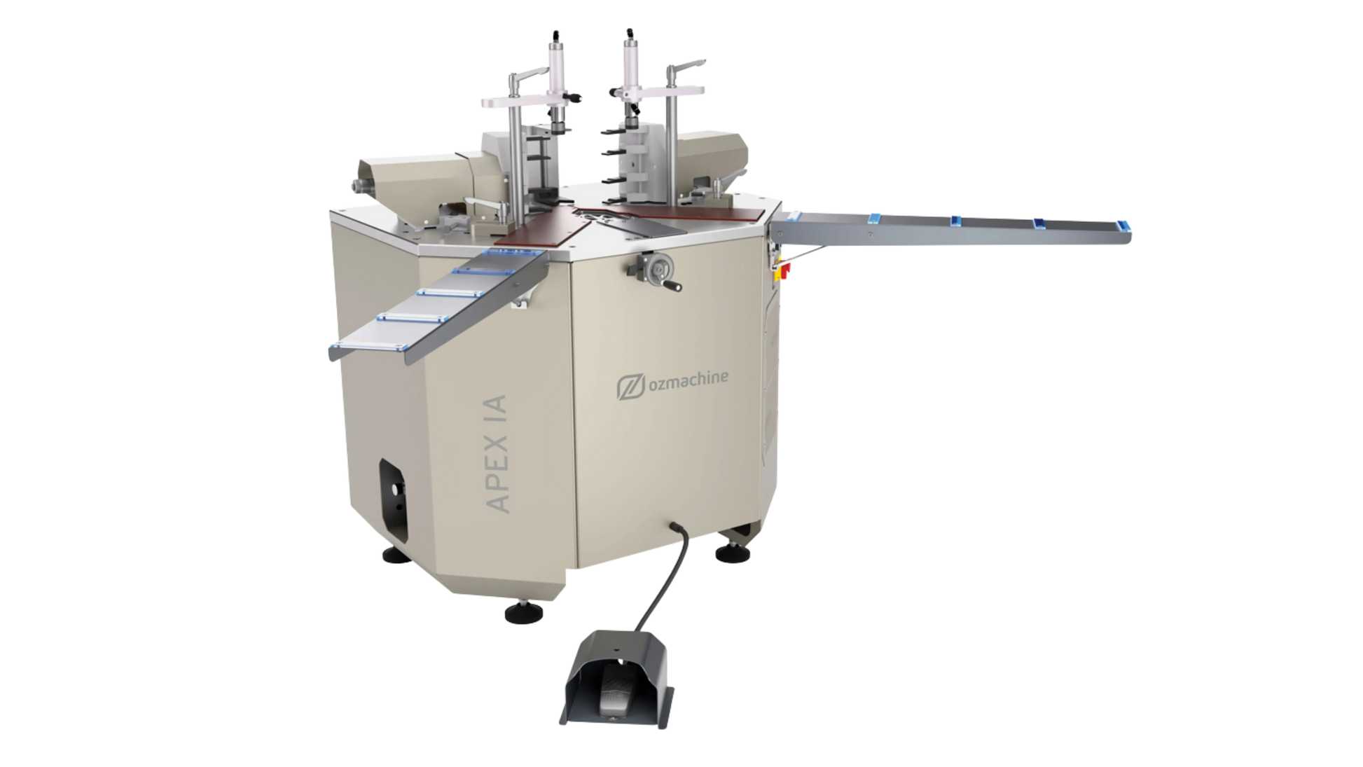 APEX I A Automatic Hydraulic Aluminum Corner Crimping Machine OZ Machine USA