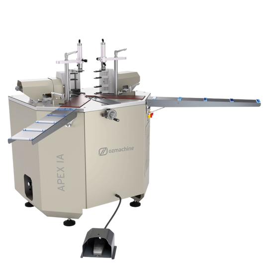 Apex - IA - Crimpadora hidráulica automática de esquinas de aluminio con inglete ascendente