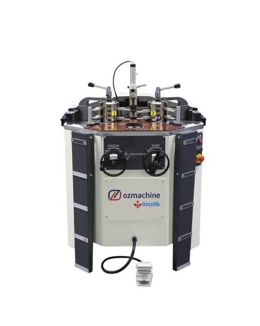APEX I MULTI Automatic Hydraulic Aluminum Corner Crimping Machine with Rising Miter