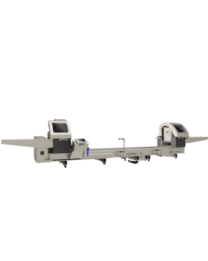 GEMINI - VI Double Head Cutting Machine 24″ Blade – Automation with 3 Axis Servo Control