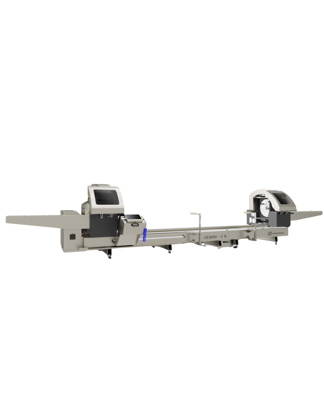 GEMINI - V R Double Head Cutting Machine 22″ Blade – Automation with 3 Axis Servo Control