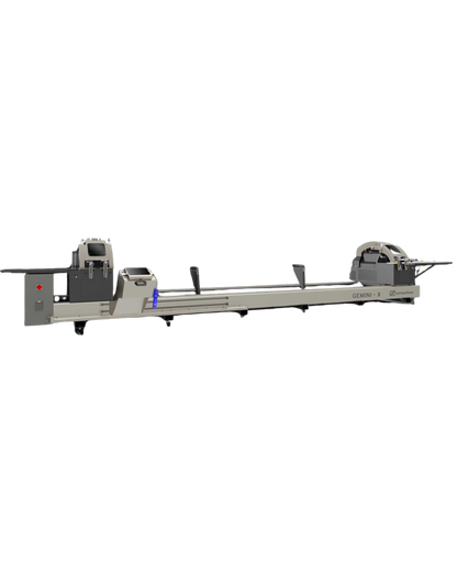 GEMINI - X Radial Double Head Cutting Machine 22″ Blade – Automation with 3 Axis Servo Control