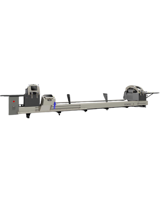 GEMINI - X Radial Double Head Cutting Machine 22″ Blade – Automation with 3 Axis Servo Control