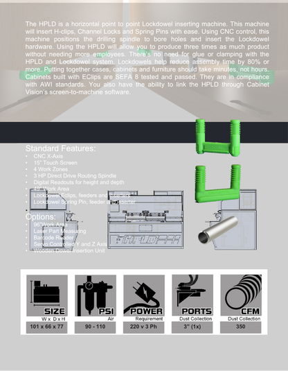 Pillar Horizontal Position Lock Dowel