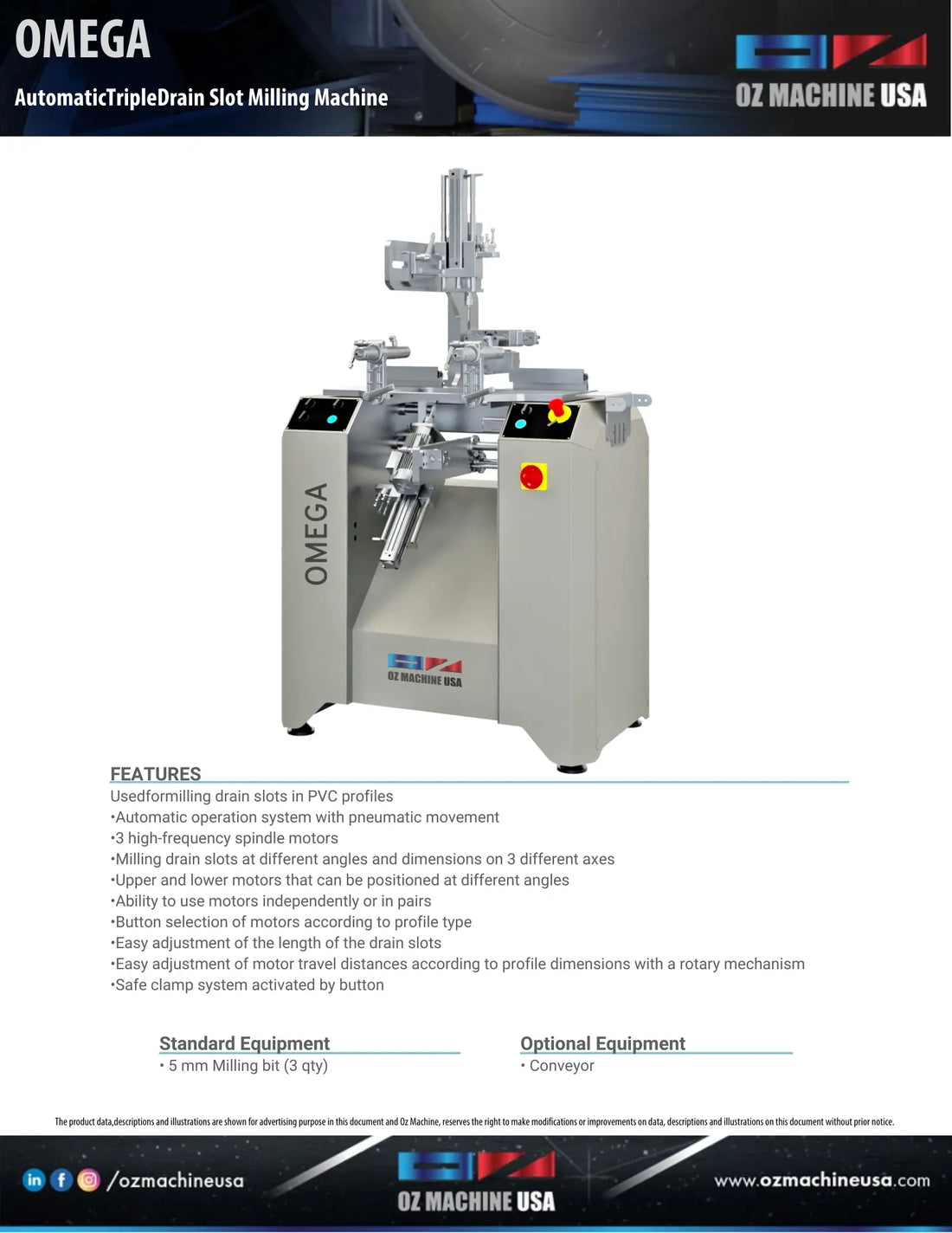 OMEGA Automatic Triple Drain Slot Milling Machine - Sheffield ...