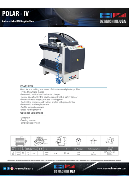 POLAR - IV Automatic End Milling Machine