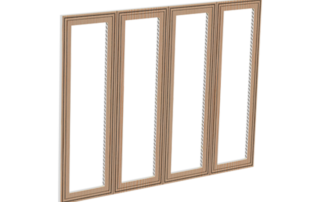 Pillar Horizontal Bore, Dowel, and Panel Grooves